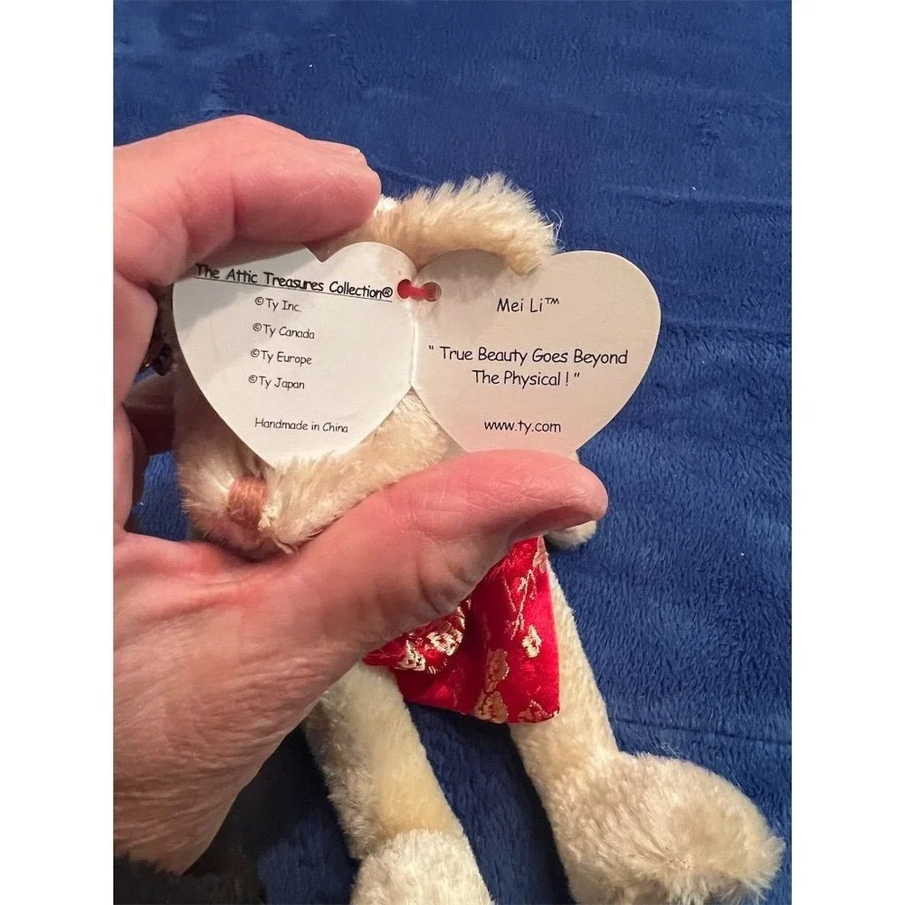 Ty Attic Treasures Mei Li‎ Poseable Red Bear 12